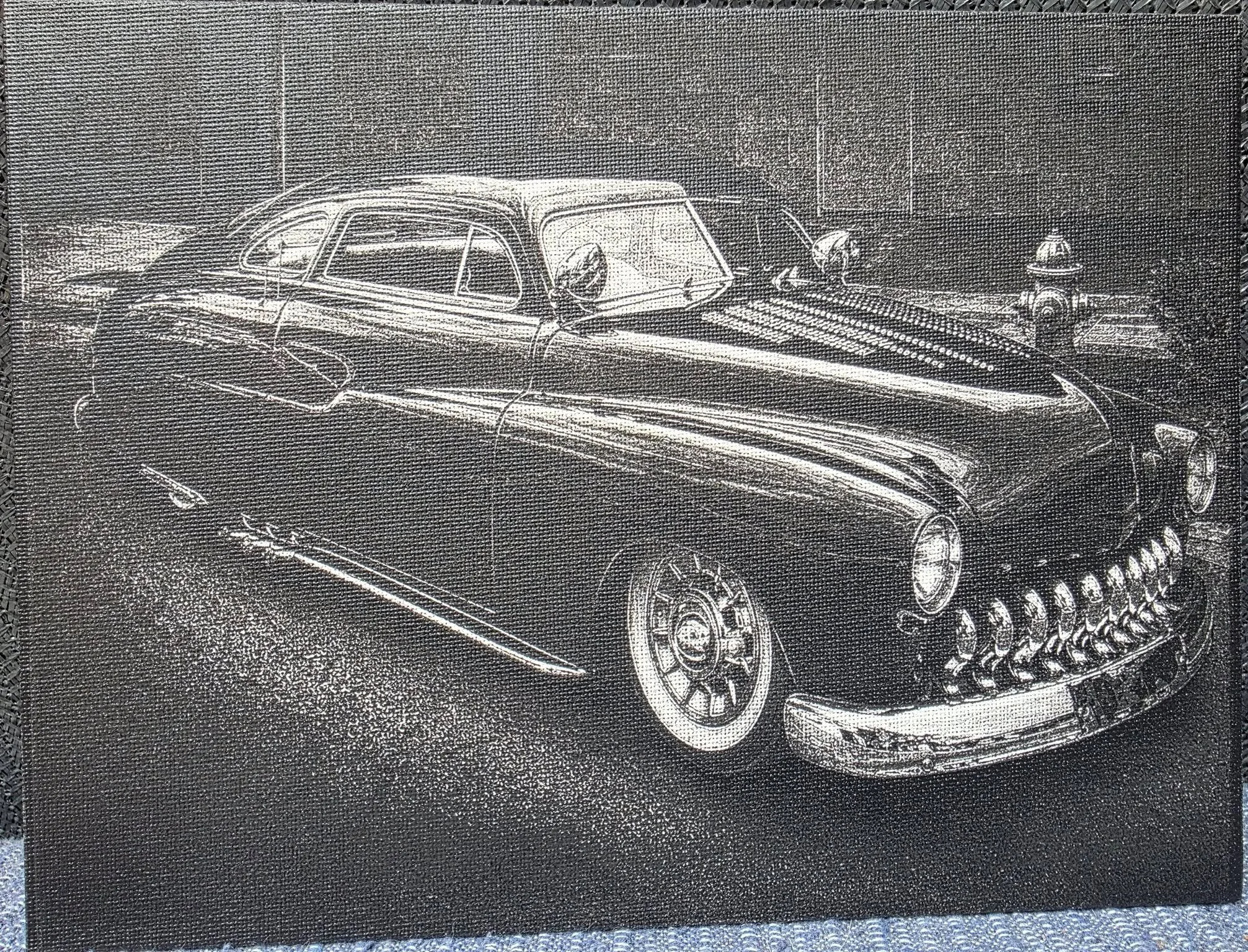 Laser engraving by Kovács György, made with DithX